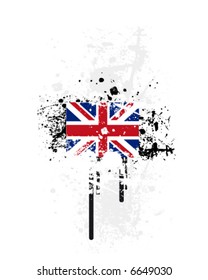 Grunge flag UK