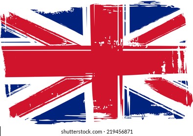 Grunge flag of the United Kingdom for your design