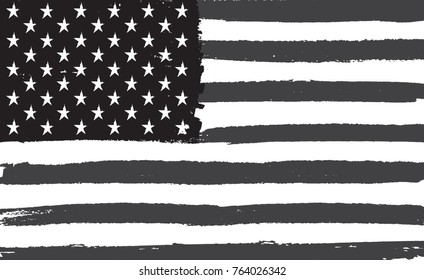 Grunge flag of United States.Dirty American flag.