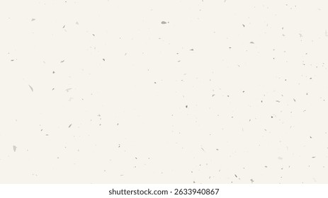 Grunge flecked paper background with a vintage, grainy texture. Features speckles, flecks, specks, and scattered particles for a rustic, handcrafted look. Vector illustration