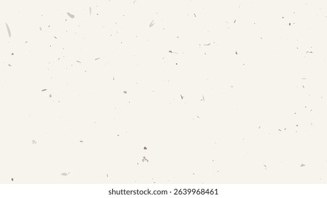 Grunge flecked paper background with a vintage, grainy texture. Features speckles, flecks, specks, and scattered particles for a rustic, handcrafted look. Vector illustration