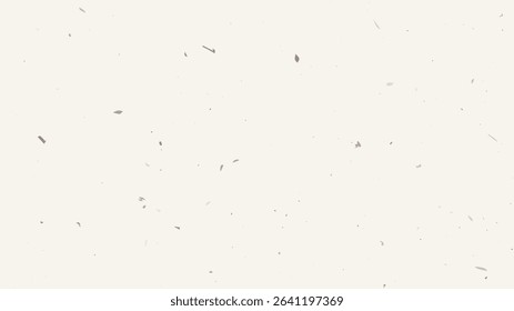 Grunge flecked paper background with a vintage, grainy texture. Features speckles, flecks, specks, and scattered particles for a rustic, handcrafted look. Vector illustration