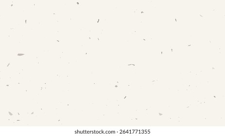 Grunge flecked paper background with a vintage, grainy texture. Features speckles, flecks, specks, and scattered particles for a rustic, handcrafted look. Vector illustration