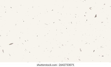 Grunge flecked paper background with a vintage, grainy texture. Features speckles, flecks, specks, and scattered particles for a rustic, handcrafted look. Vector illustration