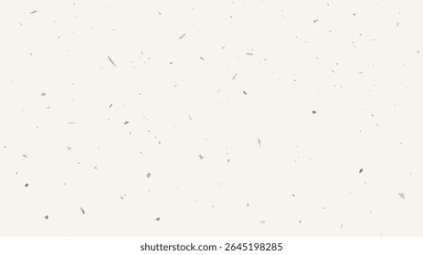 Grunge flecked paper background with a vintage, grainy texture. Features speckles, flecks, specks, and scattered particles for a rustic, handcrafted look. Vector illustration
