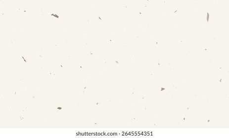 Grunge flecked paper background with a vintage, grainy texture. Features speckles, flecks, specks, and scattered particles for a rustic, handcrafted look. Vector illustration