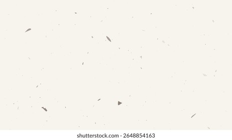 Grunge flecked paper background with a vintage, grainy texture. Features speckles, flecks, specks, and scattered particles for a rustic, handcrafted look. Vector illustration