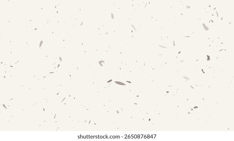 Fundo de papel serrilhado grunge com uma textura granulada vintage. Apresenta manchas, manchas, manchas e partículas dispersas para uma aparência rústica e artesanal. Ilustração vetorial