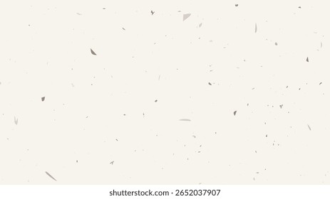 Fundo de papel serrilhado grunge com uma textura granulada vintage. Apresenta manchas, manchas, manchas e partículas dispersas para uma aparência rústica e artesanal. Ilustração vetorial