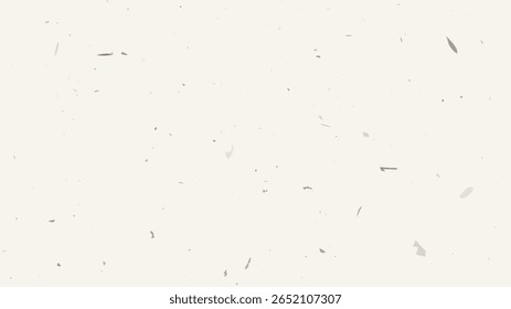Fundo de papel serrilhado grunge com uma textura granulada vintage. Apresenta manchas, manchas, manchas e partículas dispersas para uma aparência rústica e artesanal. Ilustração vetorial