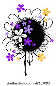 Grunge floral