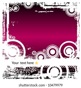 Grunge Floral Background