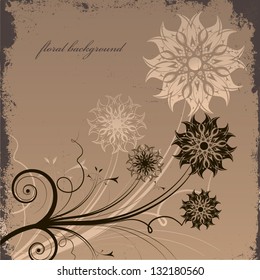 grunge floral background