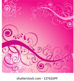 grunge floral background