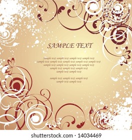  grunge floral background