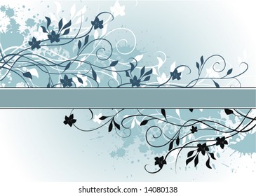 grunge floral background