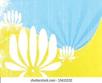 grunge floral background
