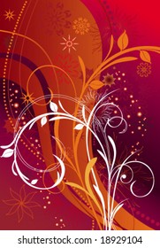 grunge floral background