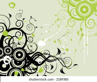 Fondo floral grueso