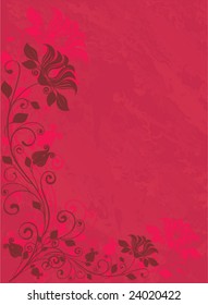 grunge floral background