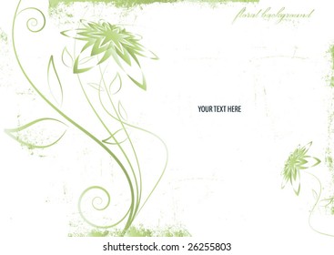 grunge floral background