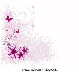 Grunge Floral background