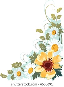 Grunge Floral Background