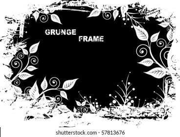grunge floral background