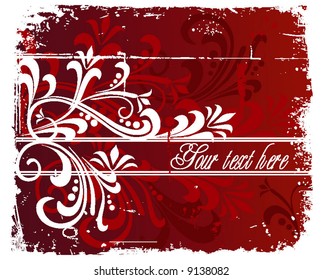 grunge floral background