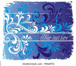 grunge floral background