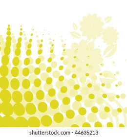 Grunge floral design