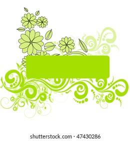 Grunge floral design