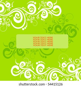 Grunge floral design