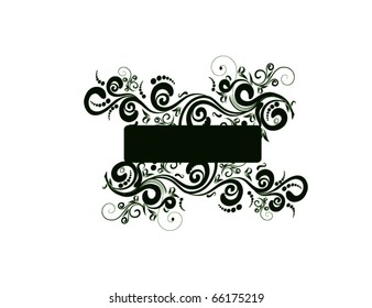 Grunge floral design