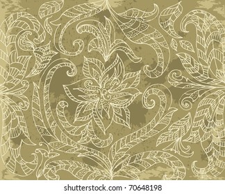 grunge floral pattern