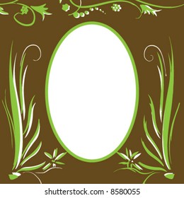 grunge floral vector illustration