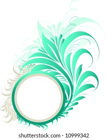 Grunge flower background