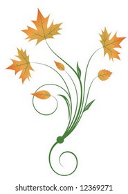 Grunge flower background