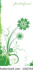 grunge flower background
