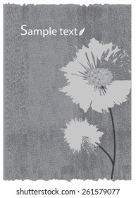 Grunge flower background  