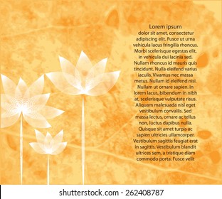 grunge flower background for your text