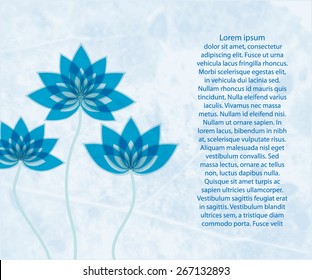grunge flower background for your text