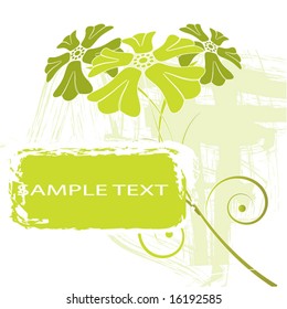 grunge flower design. vector illustration