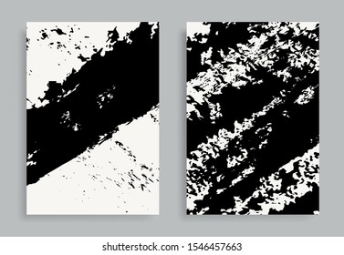 Grunge flyer template.Abstract brochure design.