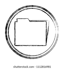 grunge folder file data documents emblem
