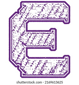 Grunge font.Vector rough uppercase letter.