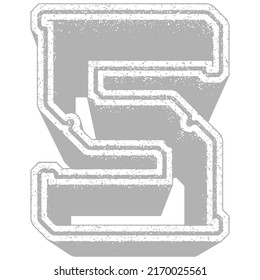 Grunge font.Vector rough uppercase letter.