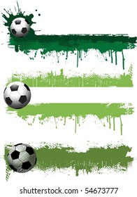 Grunge football banners