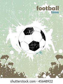 grunge football poster