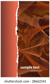 Grunge fragmentary paper with place for text